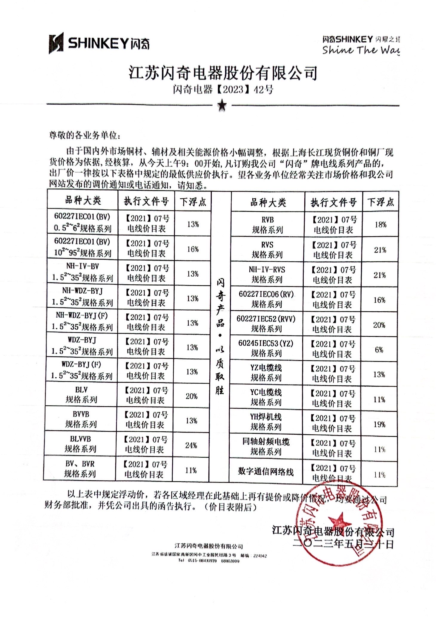 闪奇电器【2023】42号调价函告.jpg